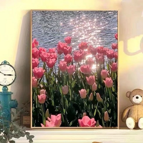 무스앤코 DIY 명화그리기 유화 그림 그리기 아크릴화 물감놀이, 30cm*40cm, C타입, 1개