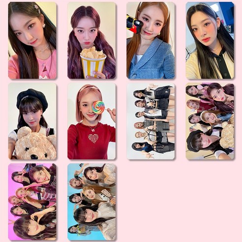 스테이씨 (STAYC) 굿즈 STEREOTYPE 엘범 굿즈 포토카드 활동 셀카 카드 10장 10종 세트 모음, 단체 10장 3