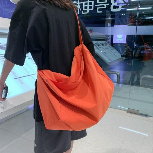 빅 숄더 백 쇼퍼 나일론 대학생 데일리 크로스 가방