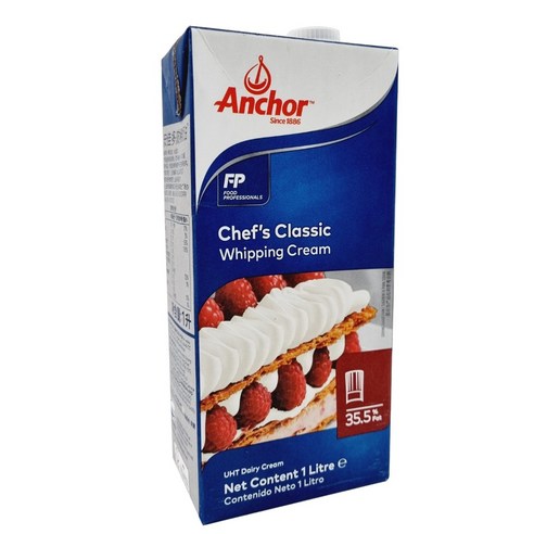 앵커 쉐프스 휘핑크림 1L (아이스박스포함) Anchor