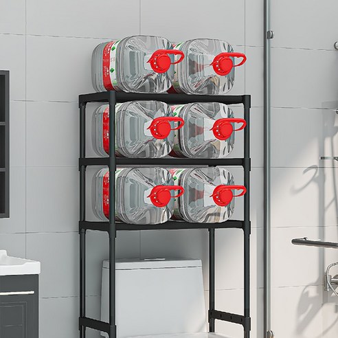 슈퍼인 3단 수납선반으로 좁은 세탁실을 넓게!