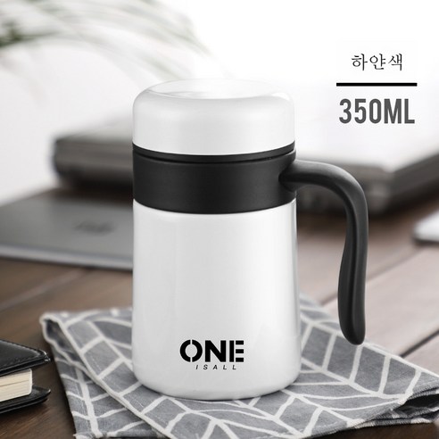 ZZJJC 아이디어 보온병 아이디어 텀블러 아웃도어 보온병, 101m1-500ml, 화이트/350ml