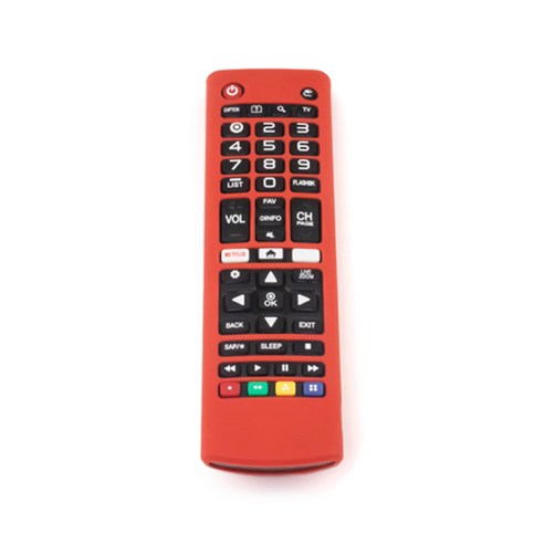 충격 방지 원격 제어 케이스 LG TV AKB75095307 AKB74915305 AKB75375604 리모컨 용 실리콘 보호 커버, 협동사, 빨간색