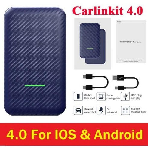 CarlinKit 5.0 2air 카플레이 유무선 어댑터 안드로이드 자동 동글 차량용 멀티미디어 액티베이터, 03 Carlinkit 4.0_01 CHINA