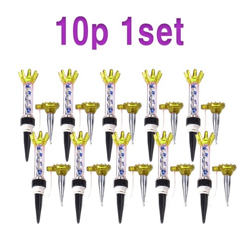 멀티컬러골프 마그네틱 자석 골프티 10p 1set, 1세트, 파랑, 80mm