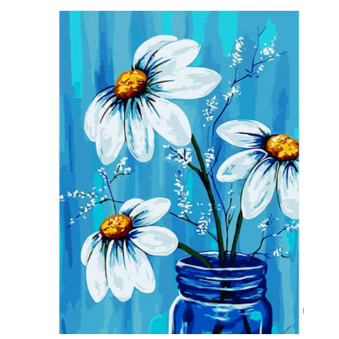 장미 데이지 해바라기 백합 모란 화초 보석십자수 DIY 키트 40*50cm 17종, 016
