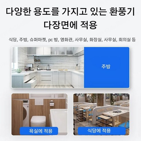 숨 막히는 답답함, 이제 그만!  강력 환풍기로 시원하게 환기하세요!