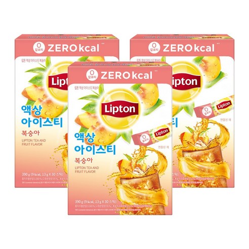 립톤 제로칼로리 액상 아이스티 복숭아, 13g, 30개입, 3개