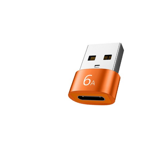 제이스마트 6A 고속 C타입 to USB A 3.0 변환젠더, 주황색, USB 3.0-TYPE C
