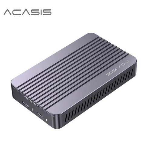 Acasis 2in1 USB 3.0 모바일 인클로저 40Gbps Thunderbolt3 PD DP 인터페이스 도킹 스테이션 M.2 NVME M-Ke TBU42