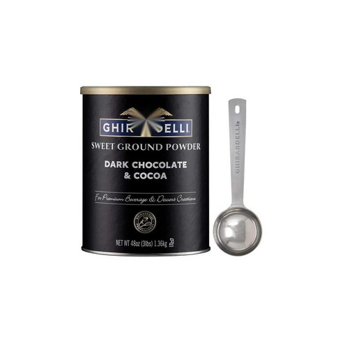 Ghirardelli 기라델리 다크 초콜릿 코코아스위트 그라운드 파우더 3lb, 30개, 1.36kg, 1개