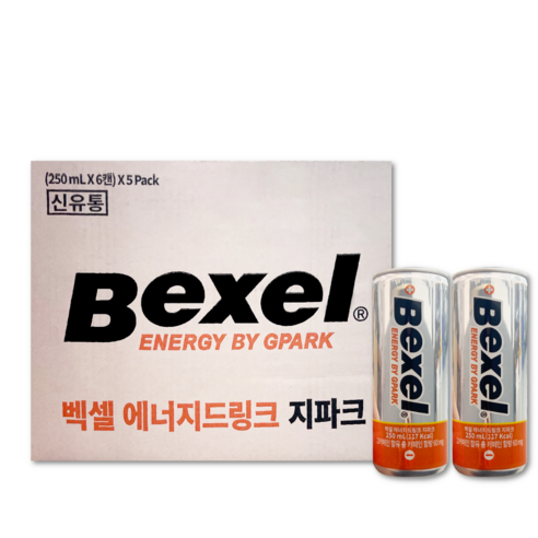 지파크 벡셀 에너지드링크, 250ml, 60개