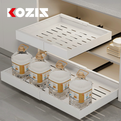 코지스 신축형 슬라이딩 주방선반으로 좁은 주방 공간 효율을 극대화하세요!