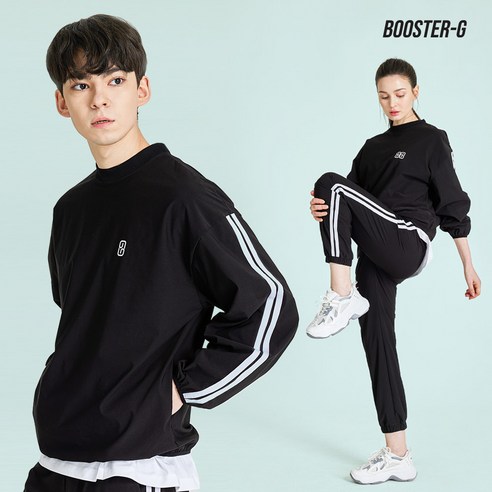 부스터지 땀복 트레이닝 맨투맨 상하의 세트