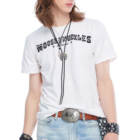 무스너클 20SS 반팔 티셔츠 M10MT703 160 남성 화이트