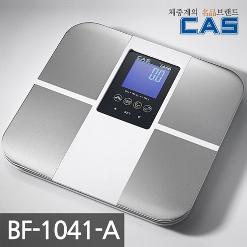 카스(CAS) 디지털 체지방 체중계 BF-1041-A, 화이트&블랙(White&Black)