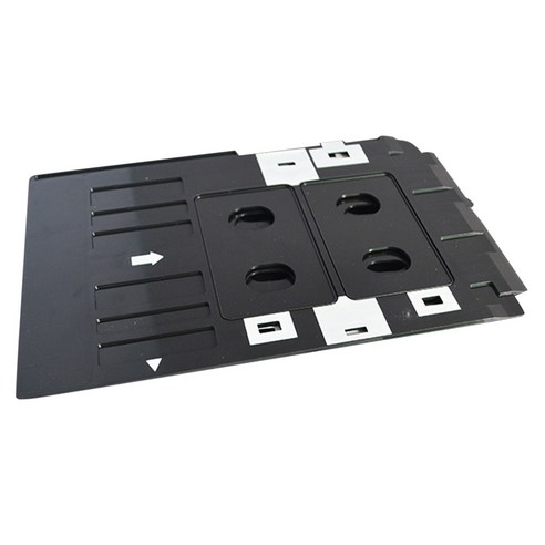 Retemporel Epson 카드 트레이에 적합 PVC 흰색 ID 인쇄 액세서리 동시에 2개 가능, 검은 색