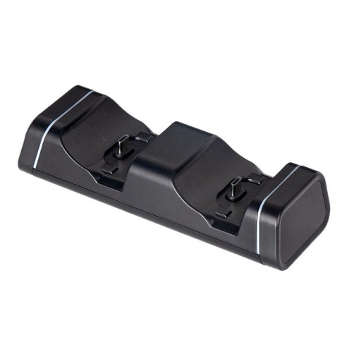 PS5 컨트롤러 충전 스테이션용 듀얼 컨트롤러 충전기듀얼 USB 도크, 8.5x4.4x16cm, 블랙, ABS 플라스틱