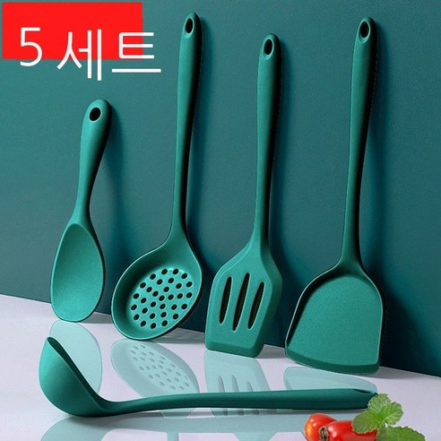 식사 일반 실리콘 주걱 실리콘 주걱 세트 수저 소쿠리 밥 숟가락 낚시 국수 숟가락 요리 삽 고온 논스틱 실리콘 주걱 종 세트 실리콘 주걱 종 세트, default