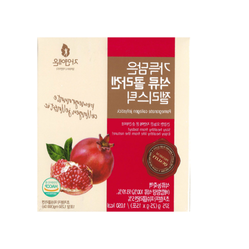 자연에온 석류 콜라겐 젤리스틱 25g x 15포 정품, 3개, 15개