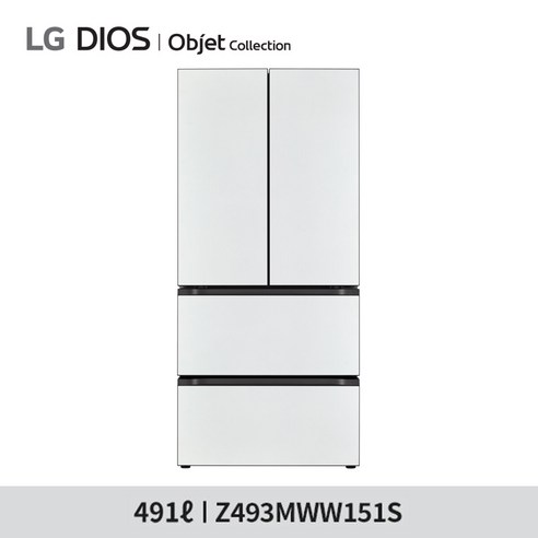 [LG](m)디오스 오브제 김치톡톡 491L 김치냉장고 Z493MWW151S, 옵션선택