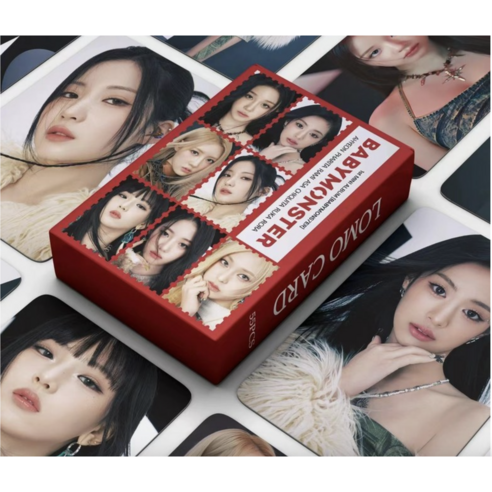 BABY MONSTER FIRST MINI ALBUM 베이비몬스터 포카 베이비몬스터 포토카드 굿즈 엽서 55매