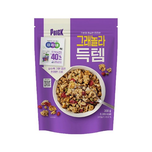 PBICK 그래놀라 득템, 300g, 3개