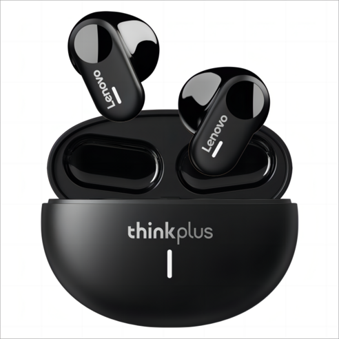 Lenovo LP19 무선 블루투스 5.1 스포츠 이어폰, Black