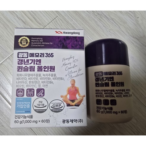 광동 메모리365 갱년기엔 퀸슬림 올인원60정, 60정, 1개