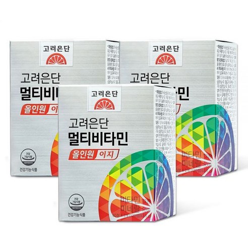 고려은단 멀티비타민 올인원 이지 종합비타민 미네랄영양제 종합영양제 120정 x 3개 (6개월분), 멀티비타민 올인원 이지 120정 X 3개, 쇼핑백 미포함, 120개