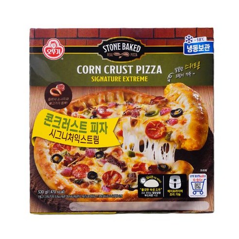 오뚜기 시그니처익스트림 콘크러스트 피자 530g, 530g, 1개