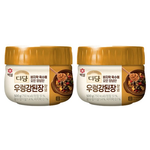 CJ제일제당 다담 우렁강된장500g, 500g, 3개