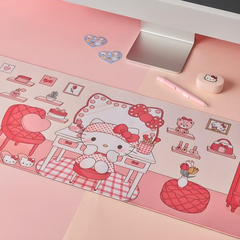 산리오 캐릭터즈 헬로키티 룸투어 장패드, 1개