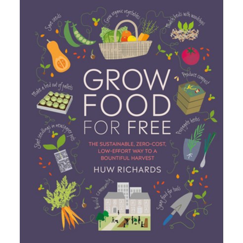 (영문도서) Grow Food for Free: The Sustainable Zero-Cost Low-Effort Way to a Bountiful Harvest Paperback, DK Publishing (Dorling Kind..., English, 9781465491589
