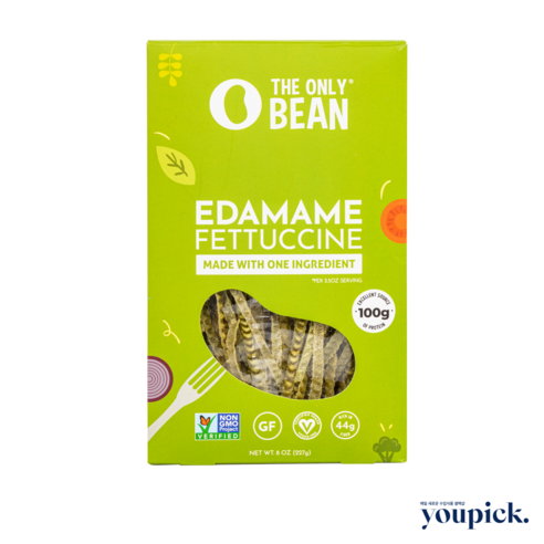 [유픽] The Only Bean 디온리빈 고단백 콩 파스타 에다마메 페투치네 (풋콩 100%) 227g, 1개