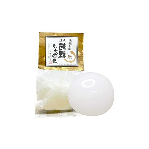곤약비누 가마쿠라 곤약비누 쌀 80g 비누 세안비누 세라마이드 함유 무첨가/촉촉/보습 건성피부 민감하신 분들께