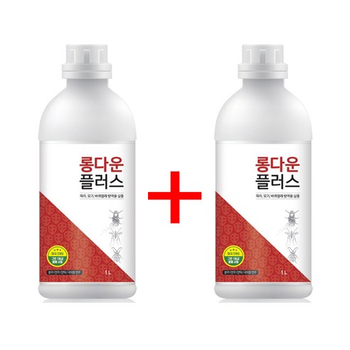 국보 델타메트린2.5g 롱다운플러스 1L 2개 모기약 초파리퇴치제 살충제, 롱다운플러스유제1L x 2개