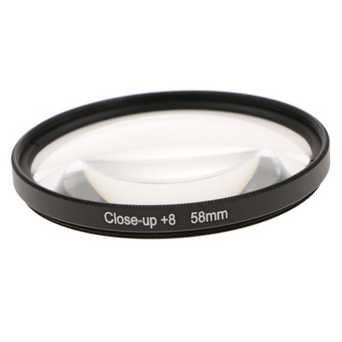 클로즈업 8 매크로 닫기 DSLR 디지털 카메라 용 광학 렌즈 필터, 58mm, 블랙, 설명