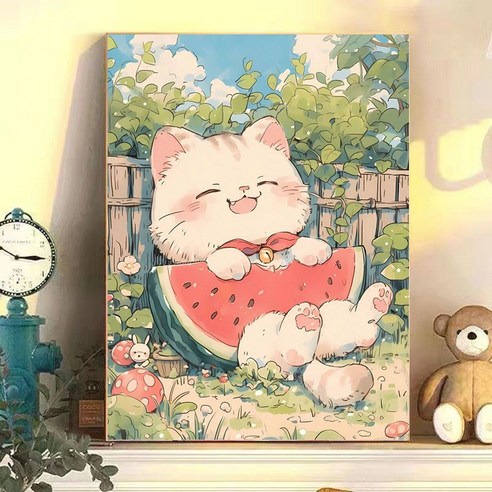 DIY 명화그리기 유화 그림 그리기 아크릴화 30*40cm, D타입, 1개