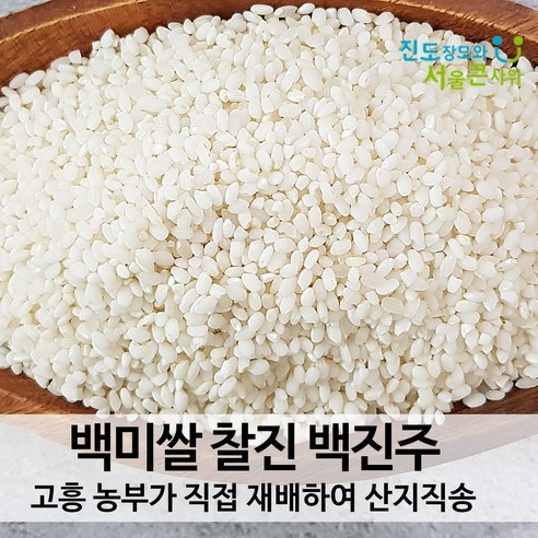 진도장모와 서울큰사위 백진주쌀 백미 현미 쫀득한 찰진 밥맛 고흥 산지직송 23년 햅쌀, 백진주 (백미), 5kg, 1개