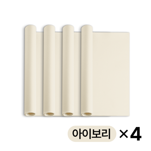 누리아띠 안전하고 간편한 EVA 주방 수납 논슬립 위생매트, 아이보리, 4개