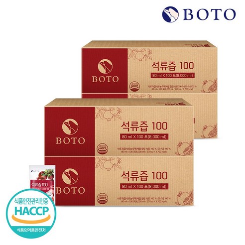 보뚜 석류즙 100, 80ml, 400개