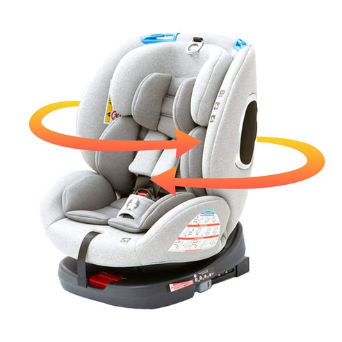 ISOFIX ECE R44 () 아이리스 플라자 고정 차일드 시트 회전식 신생아로부터 주니어 시트 베이비 시트 승하차 편하게