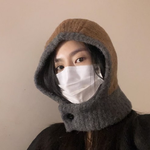 미드디엔 배색 바라클라바, 브라운