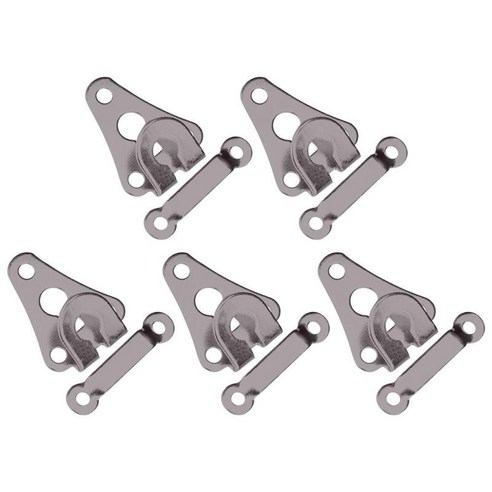 5pcs 금속 바지 패스너 허리 조임쇠 걸쇠 의류 공예 고정 도구 브래지어 후프 액세서리, 스타일 4 회색 라운드, 작은, 구리
