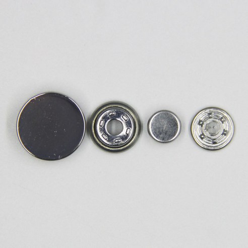 KORELAN 5F 하단 금속 스냅 버튼 의류 액세서리 사용자 정의와 맨몸 평면 합금 비상 버튼, 은, 11MM
