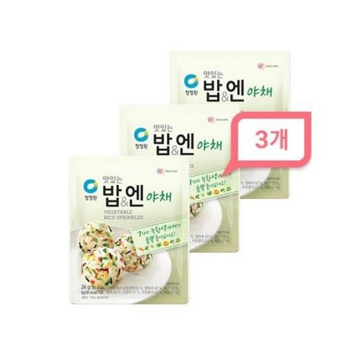 청정원 맛있는밥&엔야채 24g x3개, 4개