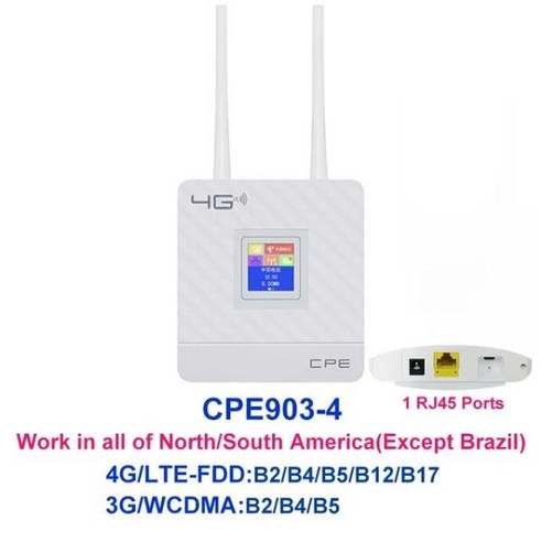 공유창고 와이파이 증폭기 무선 확장기 usb TIANJIE 해외 창고 CPE903 4G LTE Sim 카드 CPE Wifi 라우터 잠금 해제 3G 모바일 핫스팟 WANLAN 포트 72, 버전 4, 02 America Version_01 CHINA Best Top5