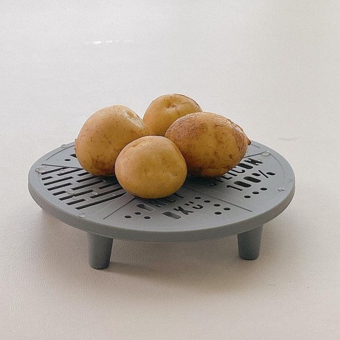 디자인앤쿠 프리미엄 실리콘 미니 찜기 – 이유식 조리용 주방 도구 (디쿠찜기S) 그레이, 1개 디온리스텐찜기