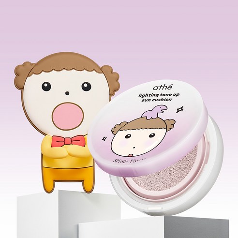 아떼 마루는강쥐 톤업 선쿠션 속광마루 SPF+ PA++++, 1개, 12g